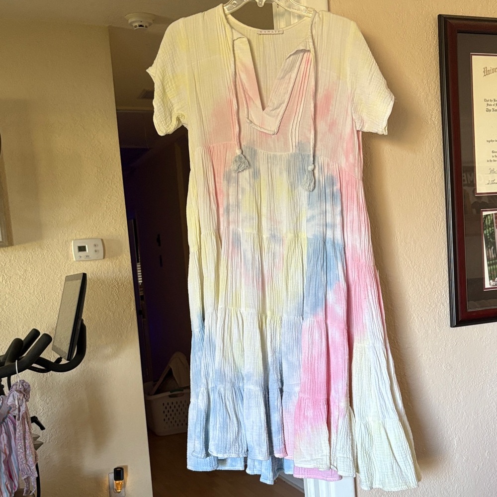 Karlie Tie Dye Midi Dress medium